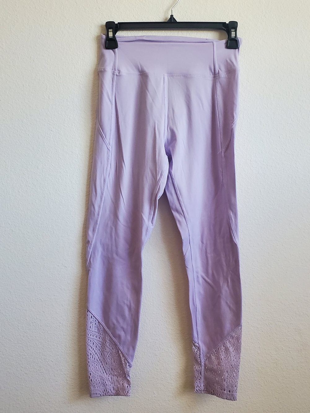 PINK Victoria's Secret Lilac Lace Trim Leggings Size SP
